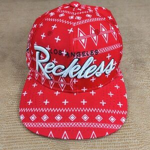 Young & Reckless Los Angeles Red Tribal Print Snapback Hat One Size‎ Fits Most